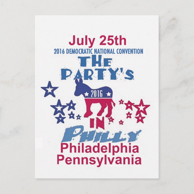 Democratic Convention Postcard (Front)