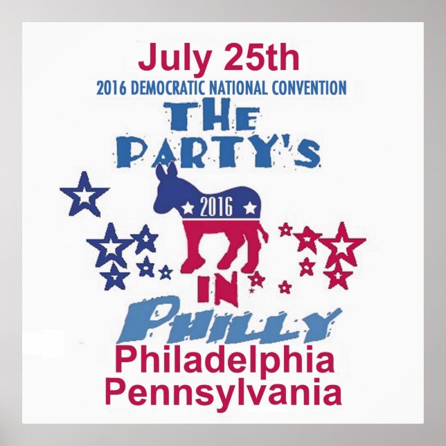 Democratic Convention Poster (Front)