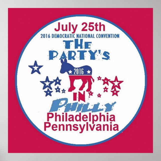 Democratic Convention Poster (Front)
