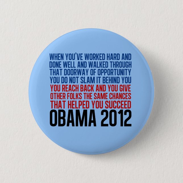 Democratic Convention Quote 2 Inch Round Button (Front)