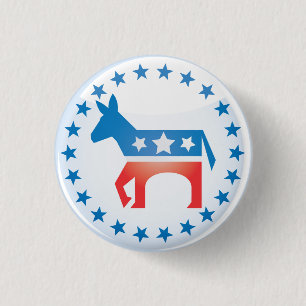 Democratic Donkey Button