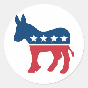 Democratic Donkey Classic Round Sticker