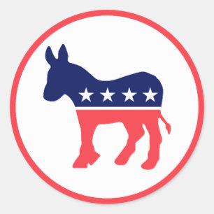 Democratic Donkey Classic Round Sticker
