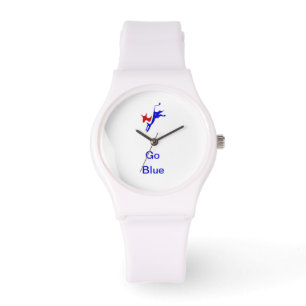 Democratic Donkey & Go Blue White Watch