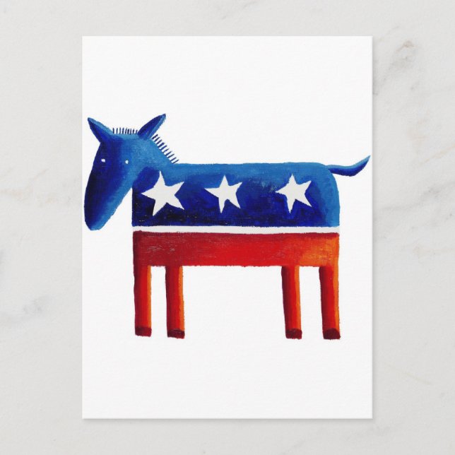 Democratic Donkey Postcard (Front)