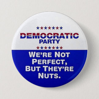 Democratic Party 3 Inch Round Button