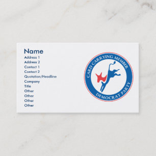 Democratic Party Business Card
