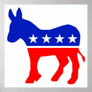 Democratic Party Emblem Poster