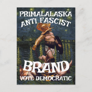 DEMOCRATIC PARTY FW FV HG FREEDOM EQUALITY LIBERTY POSTCARD