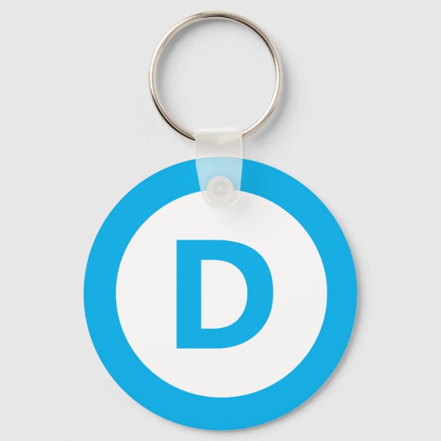 Democratic party logo keychain (Front)