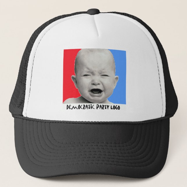 democratic party logo trucker hat (Front)