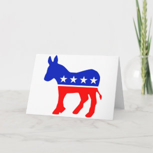 Democratic Party Political Emblem (Donkey) Card