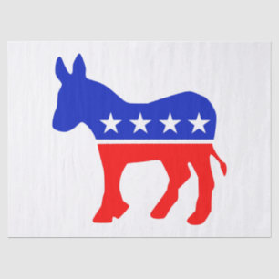 Democratic Party Political Emblem (Donkey) Tissue Paper
