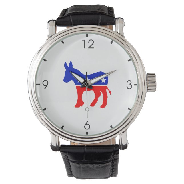 Democratic Party Political Symbol (Donkey) Watch (Front)