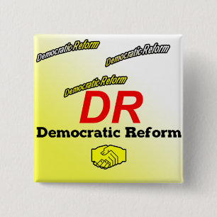 Democratic Reform Party Logo 2 Inch Square Button