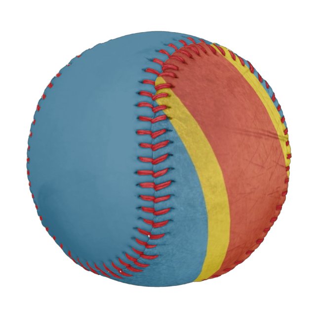 Democratic Republic of Congo Flag Baseball (Angled)