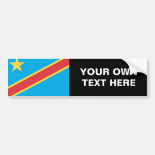 Democratic Republic of Congo Flag Bumper Sticker
