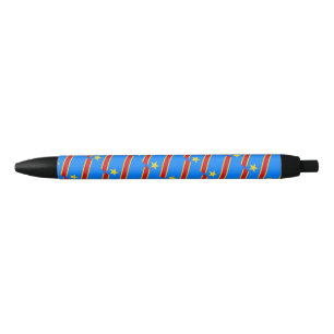  Democratic Republic of the Congo Flag Ballpoint  Black Ink Pen