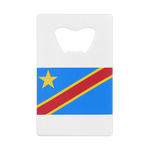 Democratic Republic Of The Congo Flag Credit Card Bottle Opener