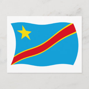 Democratic Republic of the Congo Flag Postcard