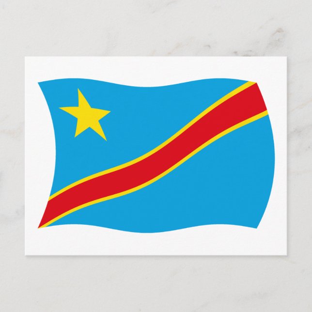 Democratic Republic of the Congo Flag Postcard (Front)