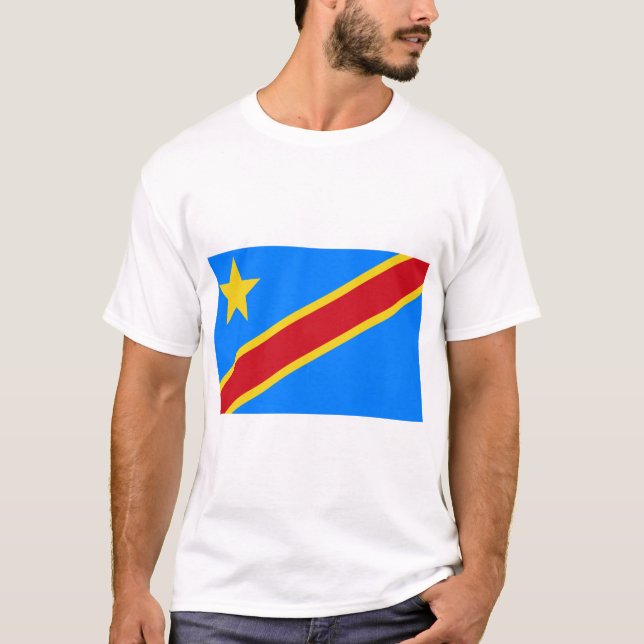 Democratic Republic Of The Congo Flag T-Shirt (Front)