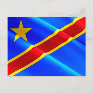 Democratic Republic of the Congo - Flag Waving - Postcard