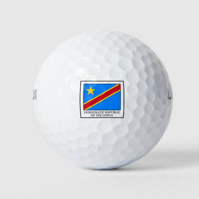Democratic Republic of the Congo Golf Balls (Front)