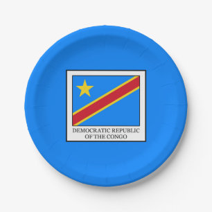 Democratic Republic of the Congo Paper Plate
