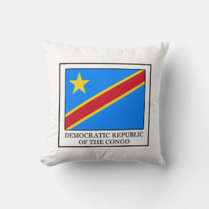 Democratic Republic of the Congo Throw Pillow