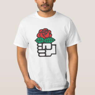Democratic Socialism (The Fist and Rose Symbol) T-Shirt