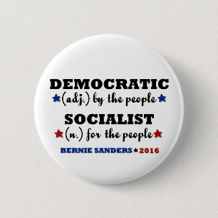 Democratic Socialist Bernie Sanders 2 Inch Round Button