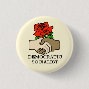 Democratic Socialist Button