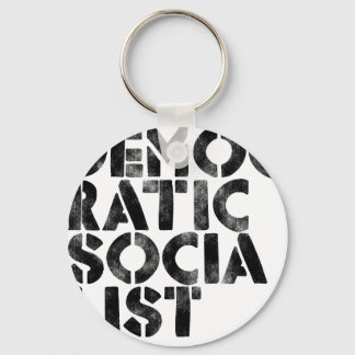 Democratic Socialist Keychain