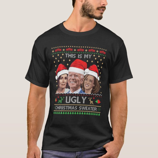 Democratic Ugly Christmas Sweater Political Group (Front)