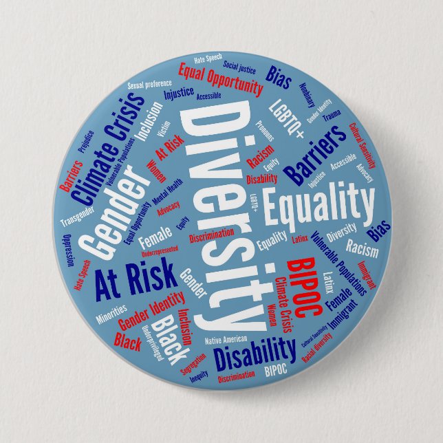 Democratic Words Button (Front)