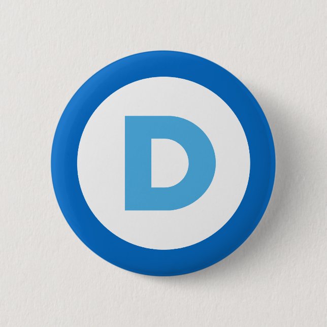 Democrats 2016 2 inch round button (Front)