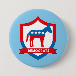 Democrats 3 Inch Round Button