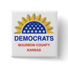 Democrats of Bourbon County, Kansas button