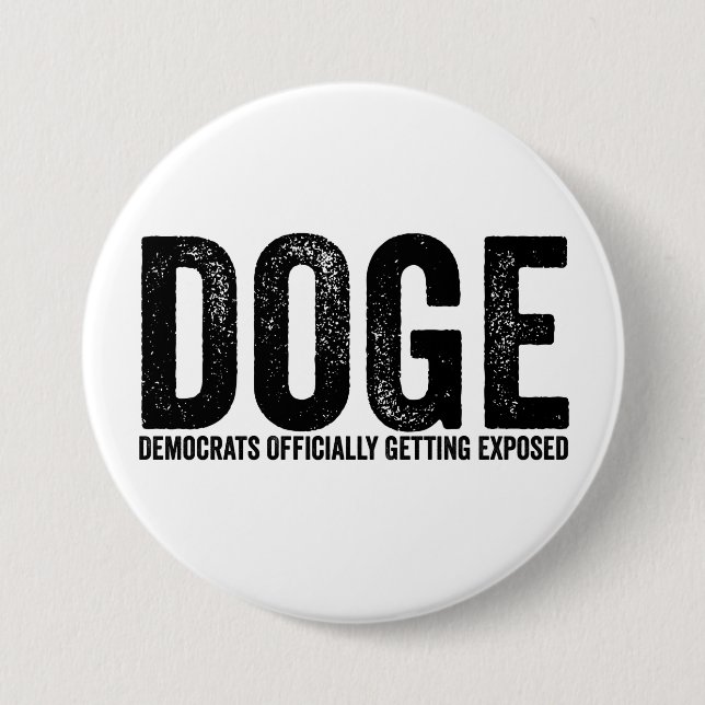 Democrats Officially Getting Exposed 3 Inch Round Button (Front)