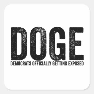 Democrats Officially Getting Exposed Square Sticker