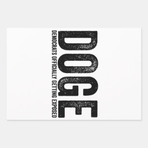 Democrats Officially Getting Exposed Wrapping Paper Sheet