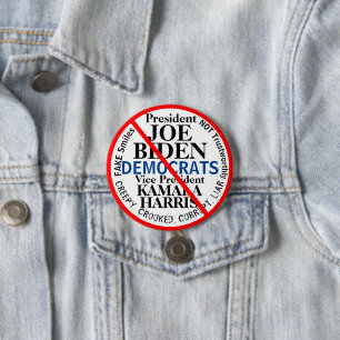 Democrats President Joe Biden Kamala Harris 3 Inch Round Button