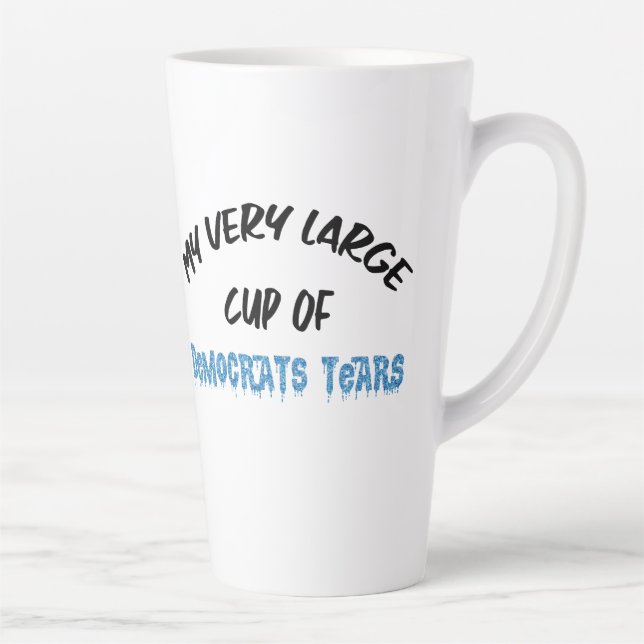 Democrats Tears Latte Mug (Right)