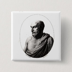 Democritus 2 Inch Square Button