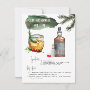 Démodé Carte de recette Cocktail de vacances