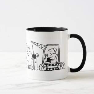 Demolition Contractor Cartoon Mug
