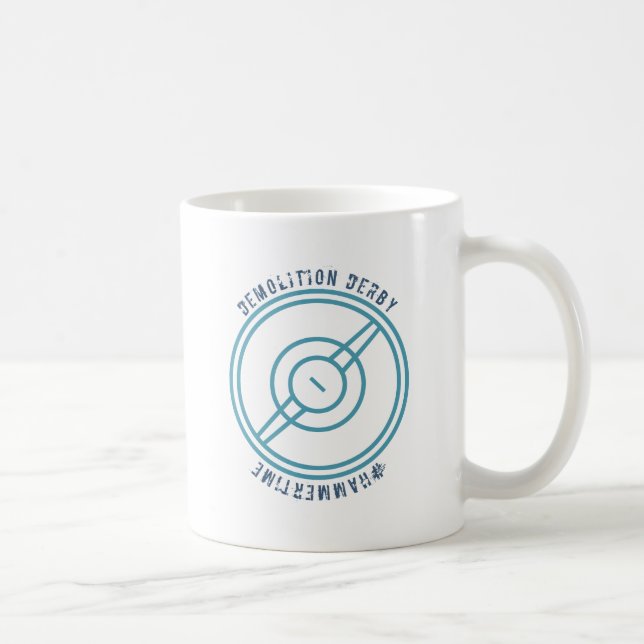 Demolition Derby - Blue Station Coffee Mug (Right)