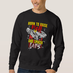 Demolition Derby Born to Raise Hell And Smash Cars Sweatshirt
