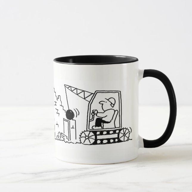 Démolition Entrepreneur Cartoon Mug (Droite)
